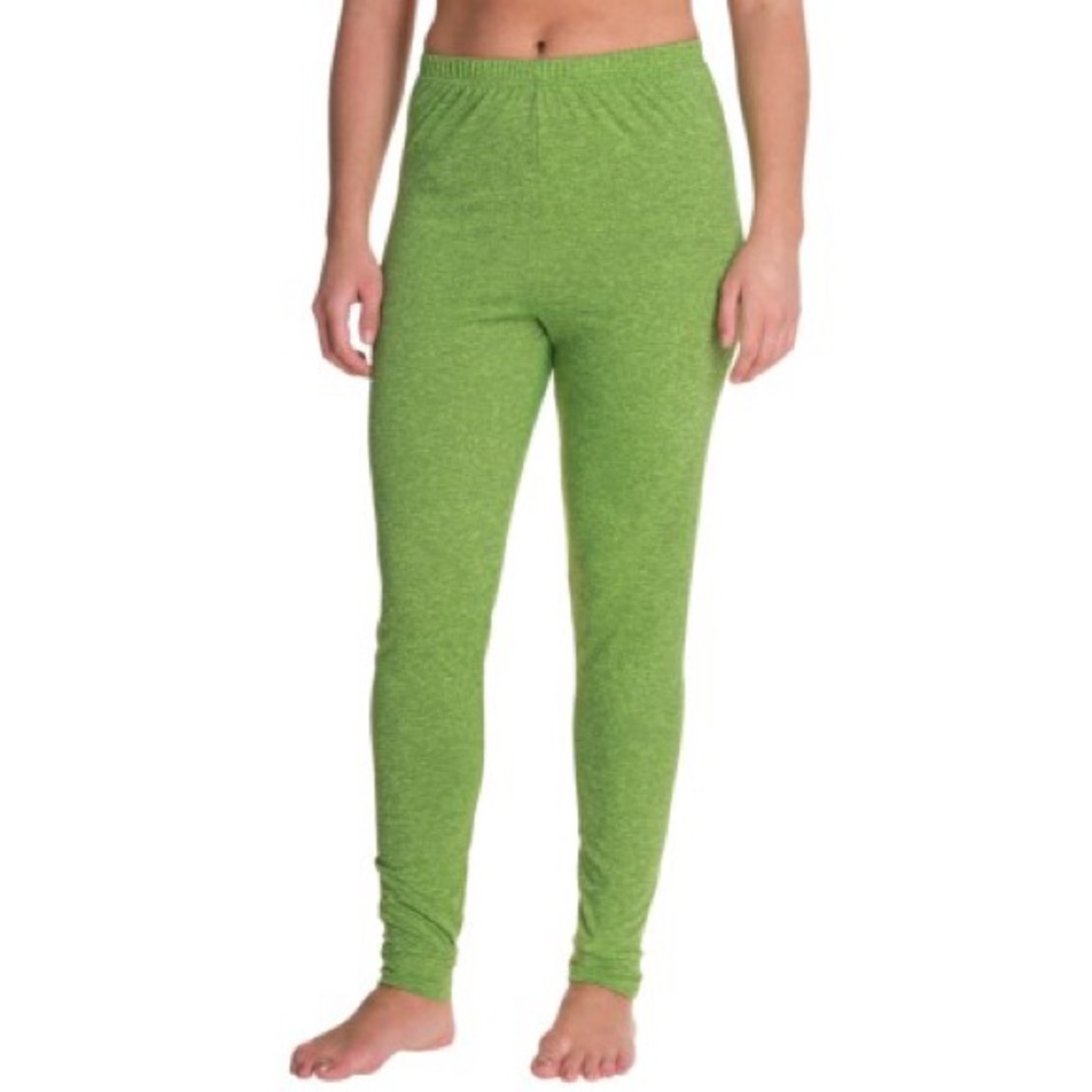 EUC Kenyon Polarskins Acid Green Leggings